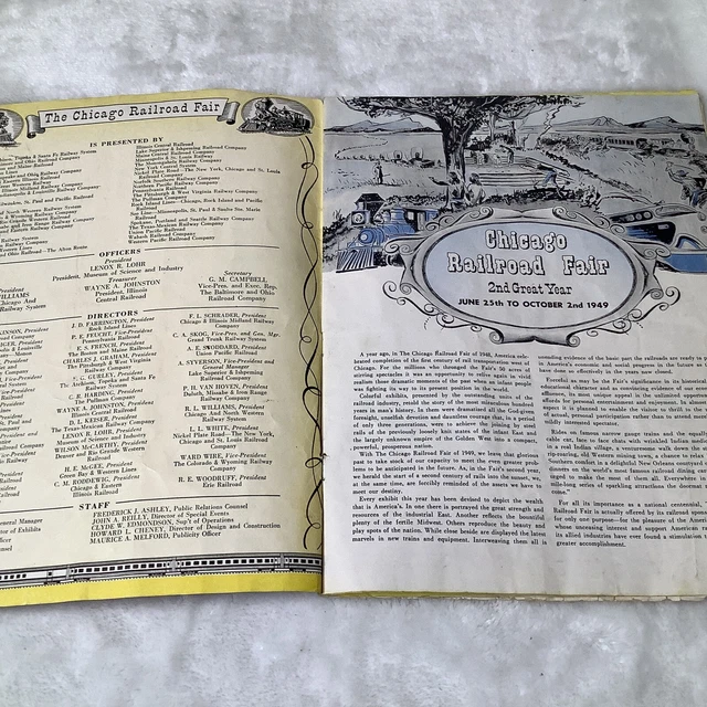 1949 CHICAGO RAILROAD FAIR Official Guide Book 4
