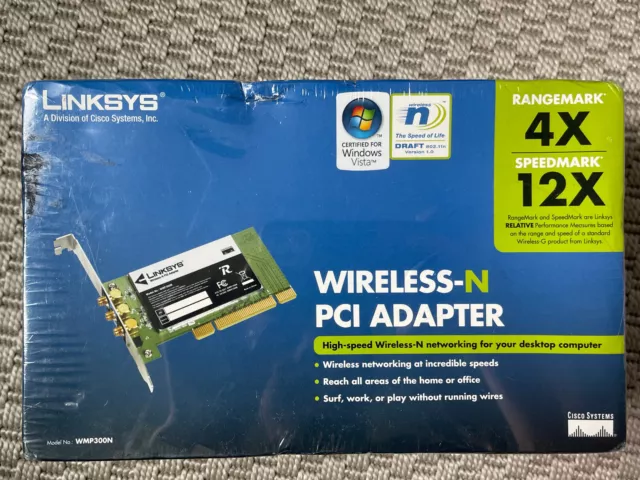 Linksys WMP300N Wireless-N PCI adapter