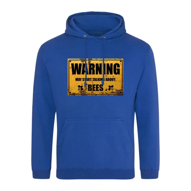 Warning May Start Talking About Bees Hoodie | Funny Bee Keeping Metal Sign Gift