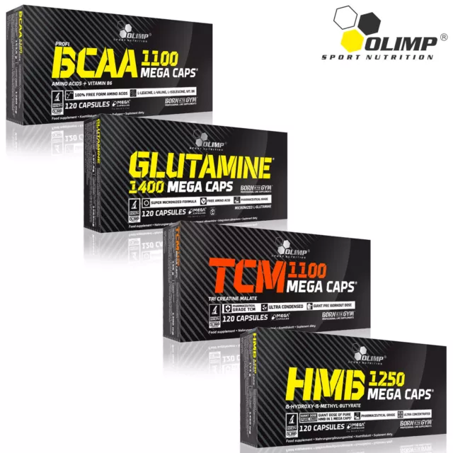 BCAA + Glutamine + Tri Creatine Malate (TCM) + HMB 120/240 Caps Anticatabolic