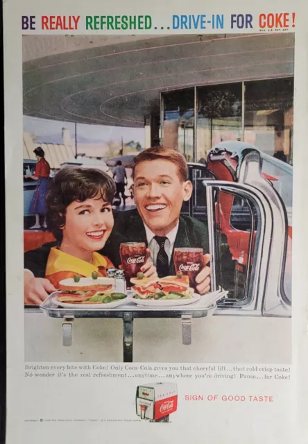 1959 Coca-Cola (Coke) Vintage Original Magazine Soda Pop Print Ad