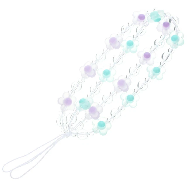 2 Pcs Mobile Phone Chain Plastic Lanyard Wrist Strap Charms