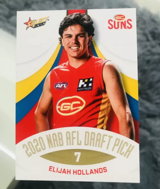 Select Nab Draft Card Pick 7 Elijah Holland Gold Coast #68