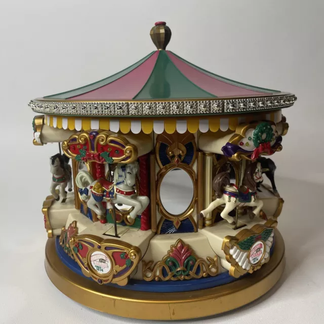 MR CHRISTMAS ANIMATED 1994 Holiday Carousel MerryGoRound Musical