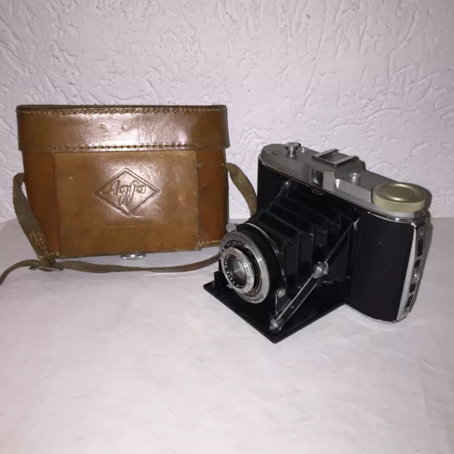 Fotokamera AGFA JSOLETTE COMPUR - RAPID-Made in Germany incl.original Lederetui