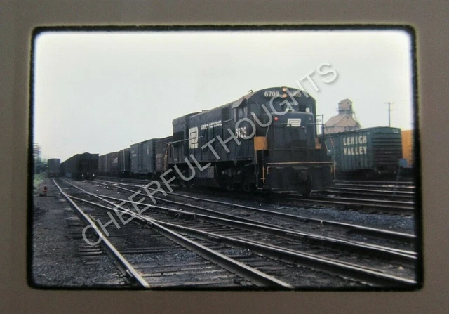 Original '73 Ektachrome Slide PC Penn Central 6709 U23C Enola      31V62