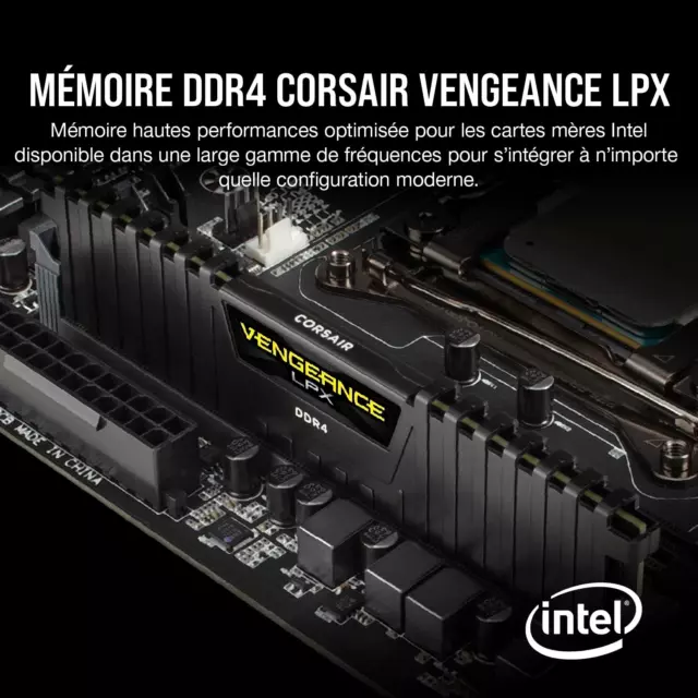 16GB (2 X 8 Go) DDR4 3600 (Pc4-28800) C181.35V Mémoire De Bureau Noir 2