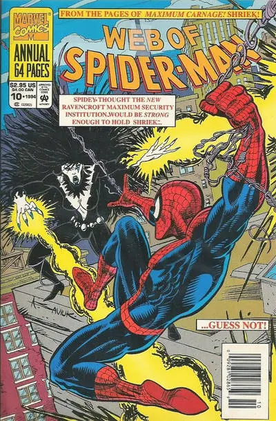 Web of Spider-Man, The Annual #10 (Newsstand) VF/NM; Marvel | Shriek - we combin