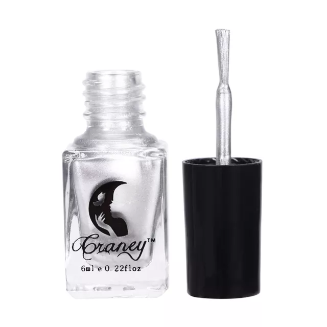 (1Miroir Argent 6ml)Vernis à Ongles 6 Couleurs Texture Délicate De 6 Ml Est