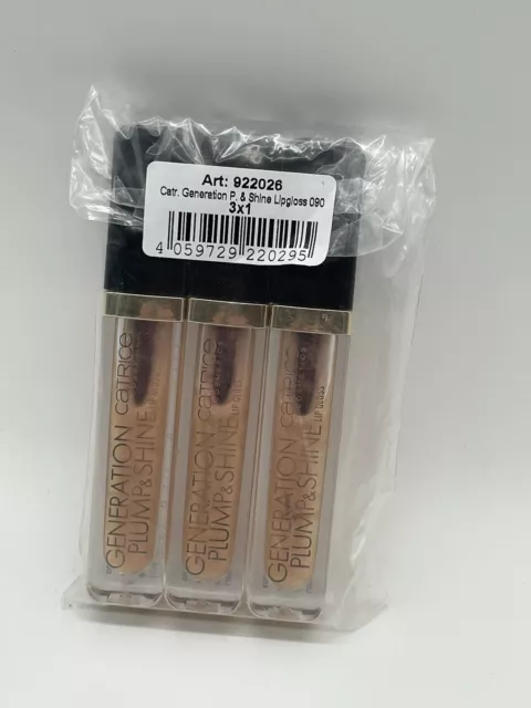 Catrice Generation Plump & Shine Lip Gloss 090 Golden Zircon 3er Pack 3 x 4,3ml