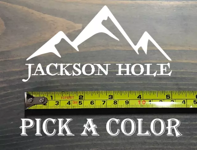 Jackson Hole Sticker 5" Wyoming Ski Mountain Snowboard Decal Resort Teton XO