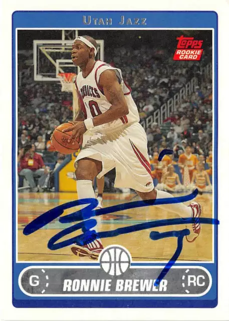 Ronnie Brewer autographed Basketball Card (Arkansas) 2006 Topps Rookie #248