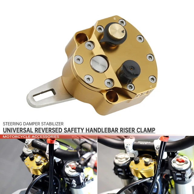 Stabilizzatore Smorzatore Sterzo Controllo Sicurezza Moto Accessori Regolabili