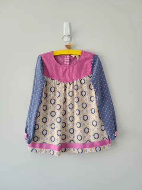 Matilda Jane Girls  Polka Dot Long Sleeve Shirt Tunic Size 6