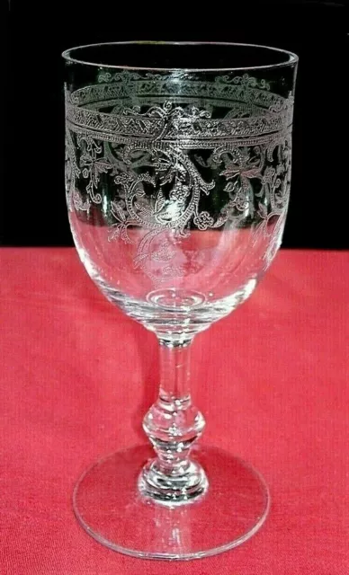 Saint Louis Metz Wine Glass Weingläser Verre A Vin Cristal Gravé Napoleon Iii B