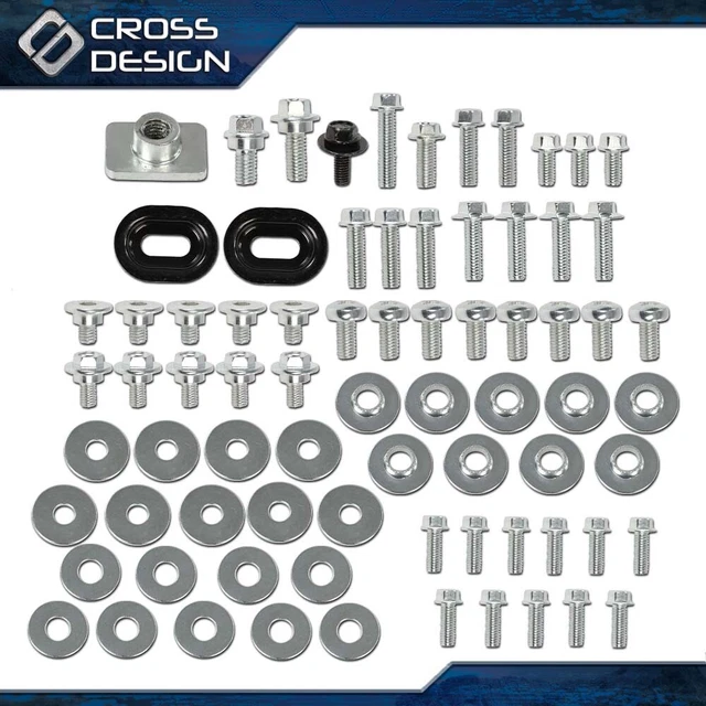 76x Full Bolt Kit Fit For Honda CR 80 85 125 250 450 480 500 Fenders Seat Shroud