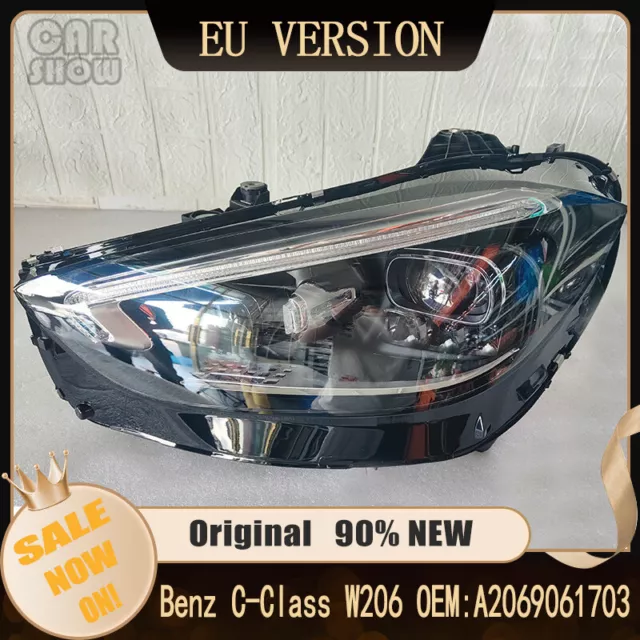 EU 2021-2023 Benz C-Class W206 LEFT Projector Headlight Passenger OEM061703