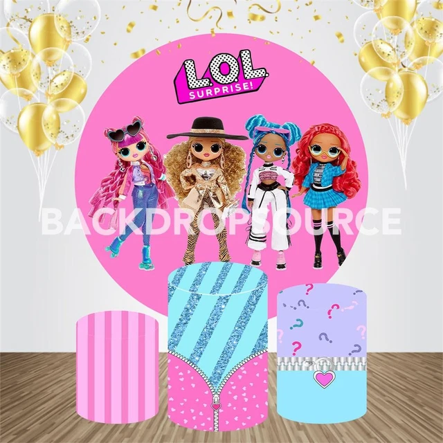 BARBIE GIRL TOYS Themed Event Party Round Backdrop Kit $37.84 - PicClick AU