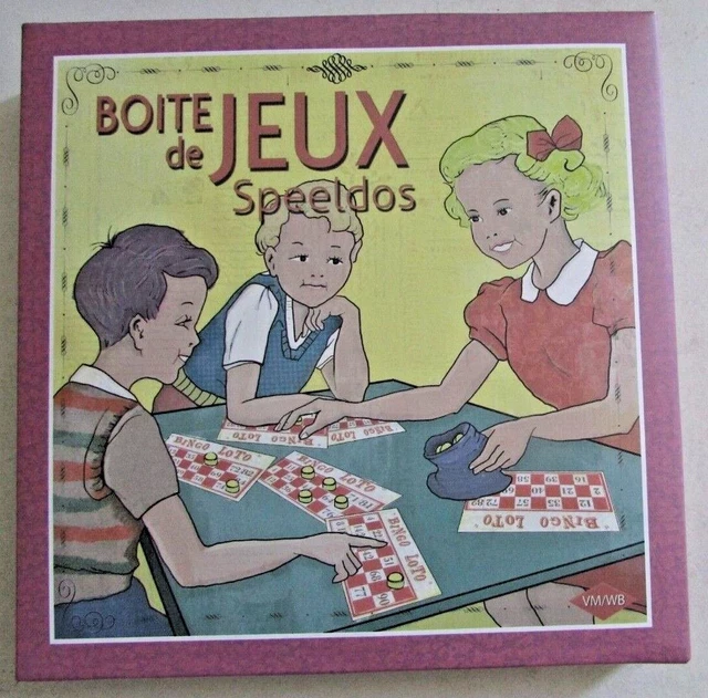 Ancienne Boîte De Jeux Vintage – Jeu De L'oie, Petits Chevaux, Roulette – Complète