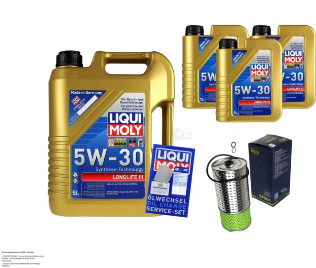 Mann Filtro de Aceite 8L Liqui Moly 5W-30 Longlife (III)