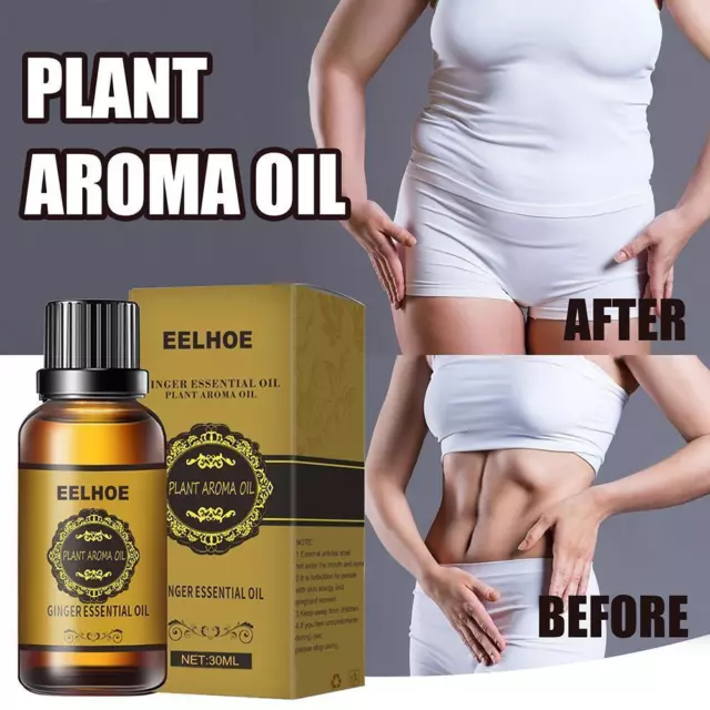 30ml massager Oil GINGER ESSENTIAL PLANT AROMA Belly Drainage(30ml)
