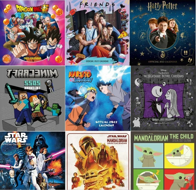 2022 CALENDAR 30X30CM Friends/Star Wars/Mandalorian/Harry Potter