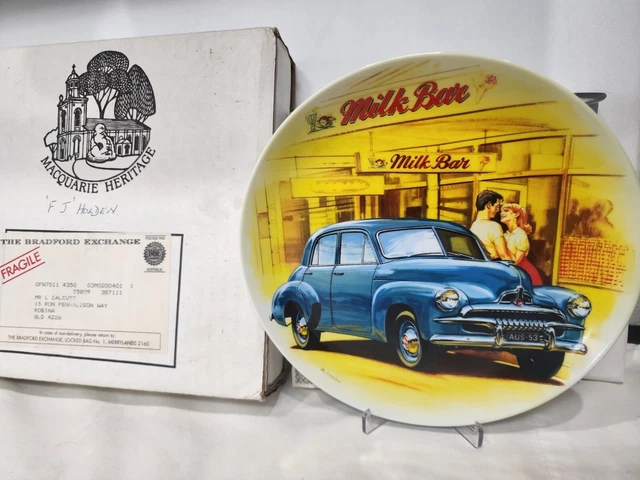 1953 THE FJ Milk Bar HOLDEN CAR Limited Edition Collector Plate