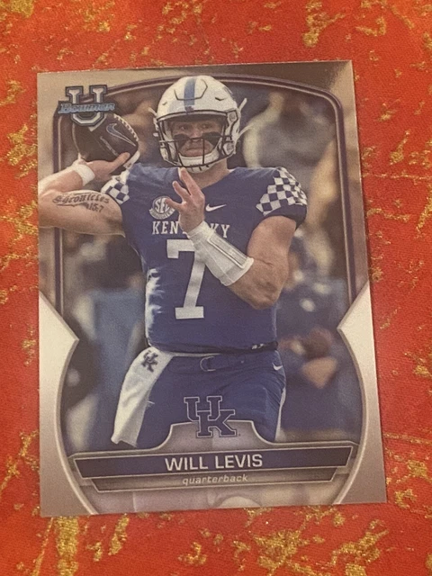 2022 Bowman Chrome University Will Levis #5 Kentucky Wildcats Tennessee Titans