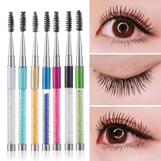 Manche de forage Brosse à cils Barre spirale Mascara Se brosser les sourcils