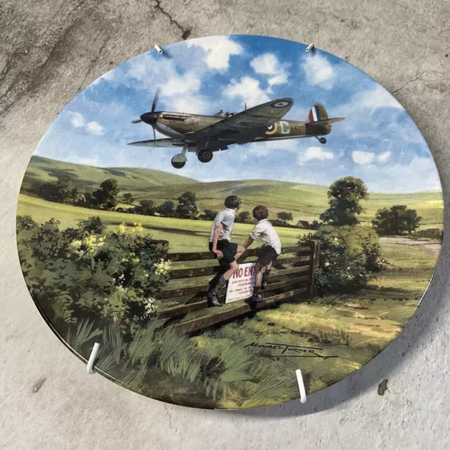 Royal Doulton Collectable Plate 'Spitfire Coming Home' Heroes Of The Sky - 8893N