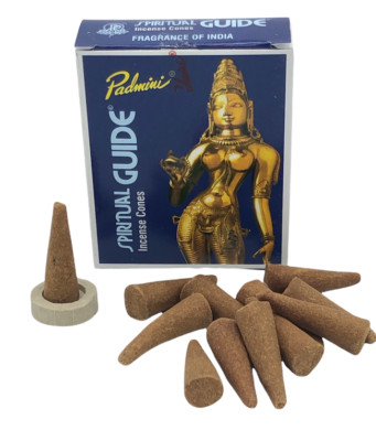 Bianca INCENSO 12 CONI SATYA SALVIA BIANCA CON PIATTINO incensi Indiani di alta qualità 