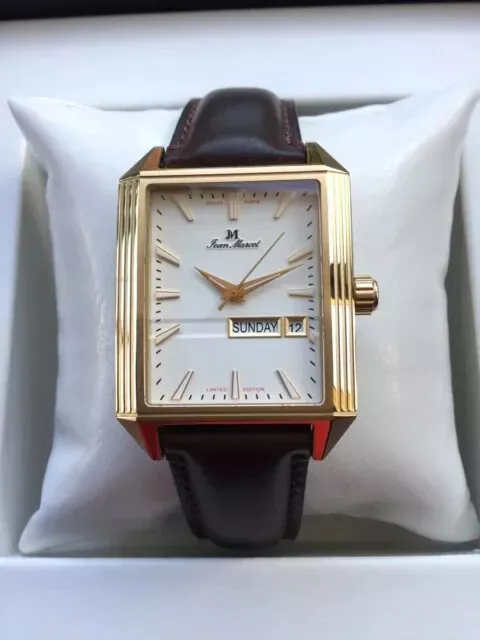 Brand New Old Stock Jean Marcel Quadrum II Swiss Made Gold Plated Watch L/E 180