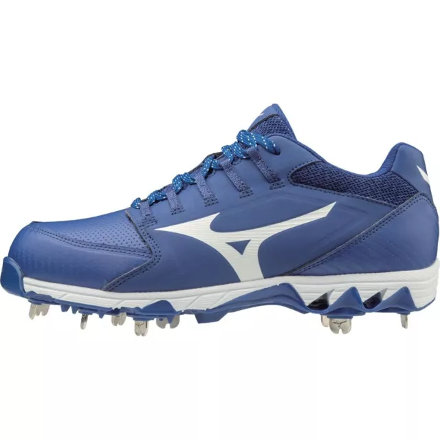 Mizuno Women's Swift 6 Low Metal Softball Cleat ROYAL | WHITE SZ 5.5