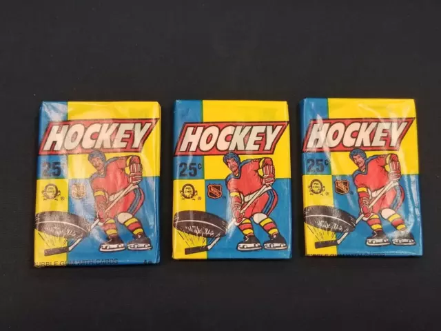 3 Pack Lot 1983-84 O-Pee-Chee Hockey Sealed Wax Packs Nhl Unopened