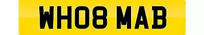 Private Number Plate Wh08 Mab Cherished Registration Who Mabel Mab Initials Reg