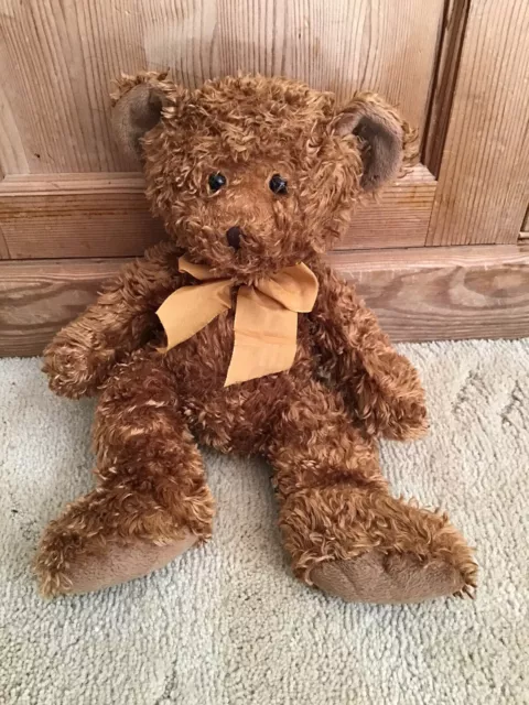 Vintage Russ Bear Golden Brown Teddy Bear Honeyfitz Large Soft Plush Toy 14"