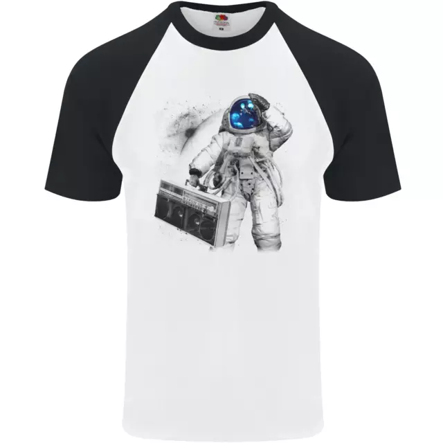 Maglietta da baseball Space Ghetto Blaster Astronaut Music Uomo S/S