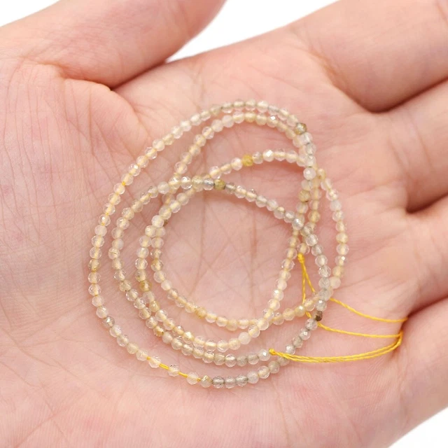 38 cm Perles libres Fabrication de bracelets Grenat rouge Accessoires DIY 3