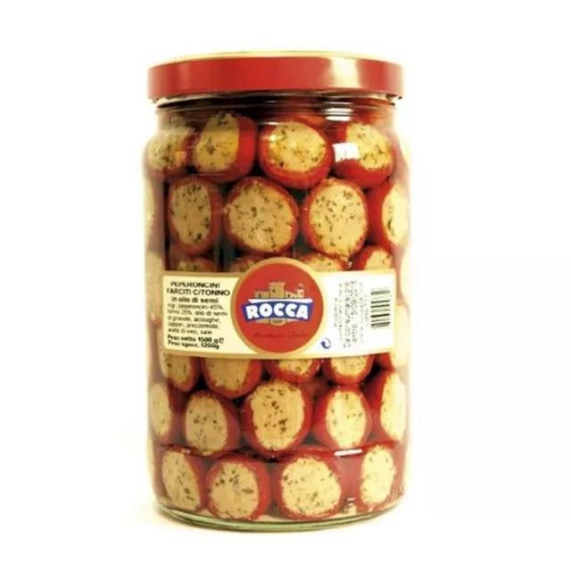 Gefüllte Peperoni mit Thunfisch 1700 ml. - Rocca 1870