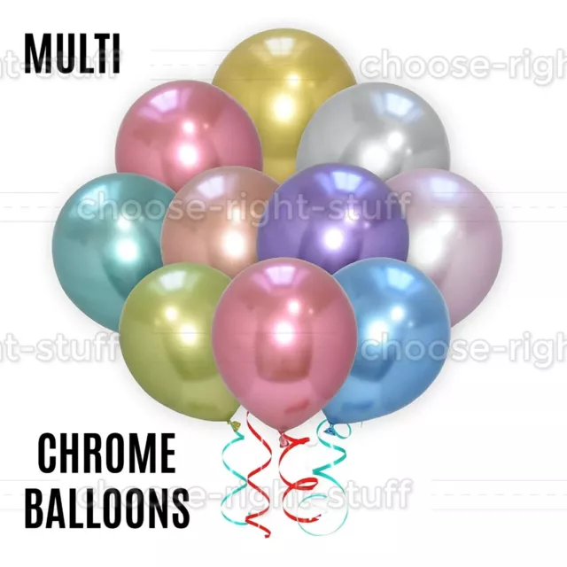 5'' 10'' 12 inch Chrome balloons Birthday theme decoration Latex Helium baloons