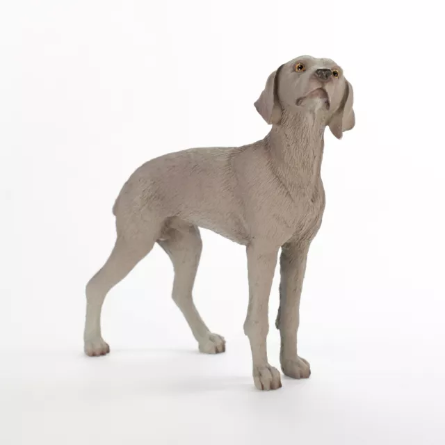 Weimaraner Figurine Hand Painted Collectible Statue