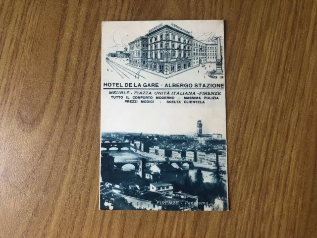 Card Firenze Hotel De The Races Hotel Station Non Viaggiata 44