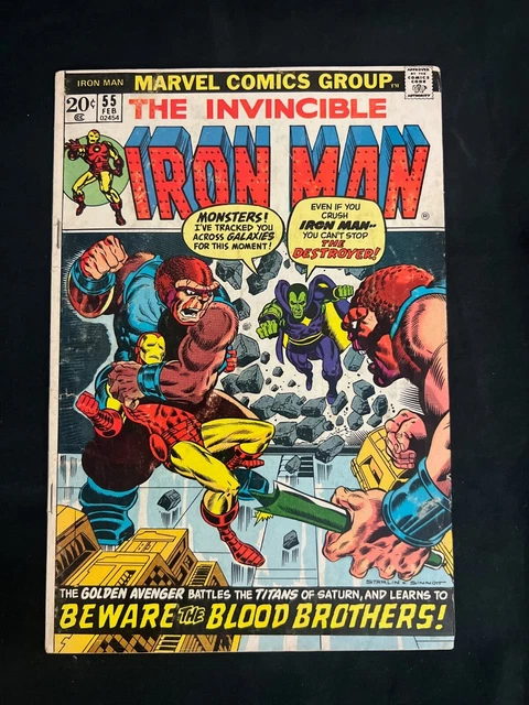 Iron Man 55 (1973) - 1st App Thanos & Drax, Eros - VG+