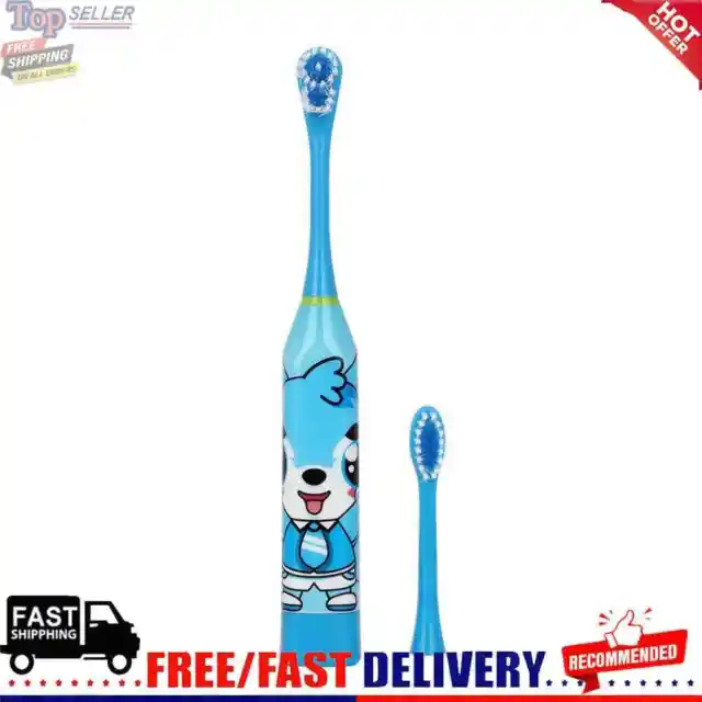 Children Auto Electric Toothbrush Ultrasonic Waterproof Tooth Brush (Blue)