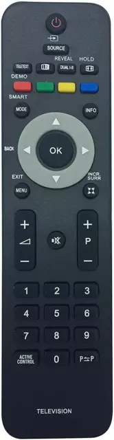 Control Remoto Tv 242254901834 Reemplazo de mando a distancia para Philips TV