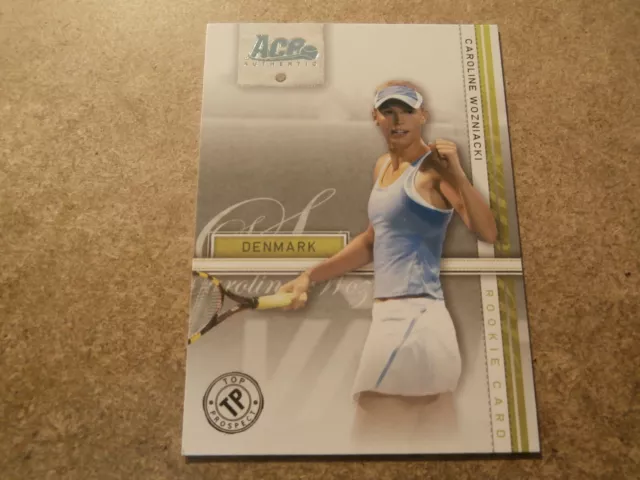 Caroline Wozniacki, 2007 Ace Authentic Tennis Rookie Card, Mint Condition (Jt29)