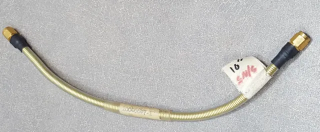 10” (inches) long Semi-Rigid CABLE 10046647-1 W/ RF Microwave Male SMA Connector