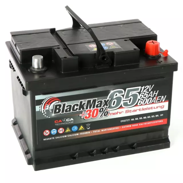 BlackMax +30 Edition Starterbatterie 12V 65Ah 600A 3