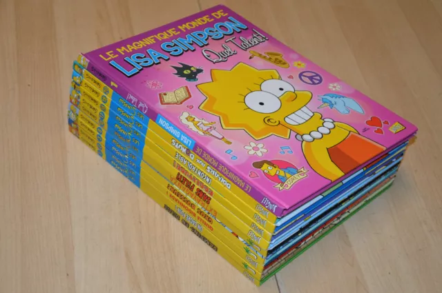 Lot 10 BD Les Simpsons n°1 2 3 6 10 17 18 19 20  - tous en EO sauf T1