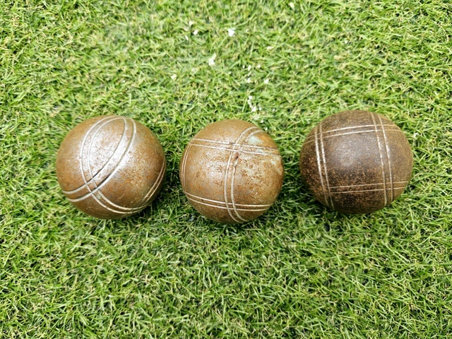 Triplette De Boules De Pétanque OBUT 2 étoiles Modèle 735 J78 - Occasion En Bon état